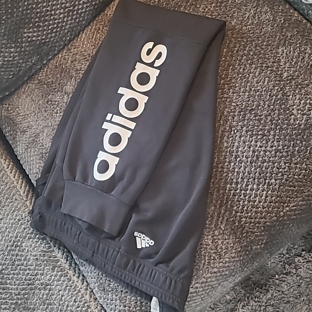 Adidas black joggers like new